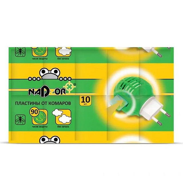 Пластины от комаров Nadzor ITM003P  без запаха 10 шт