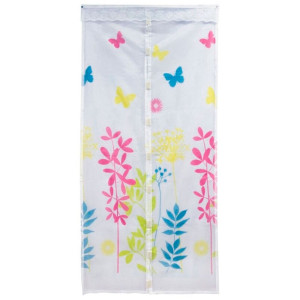 Сетка антимоскитная Рыжий Кот Капутомоскито Цветы 311256 на магнитах 100*210 см белая