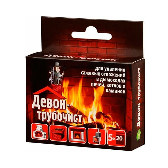 Порошок для печей и каминов Девон-Трубочист 5*20 г