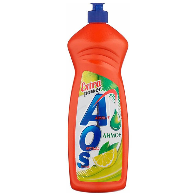 Средство для мытья посуды AOS Лимон жидкое 900 u
