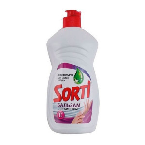 Средство для мытья посуды Sorti жидкое бальзам с витаминое Е 450 г