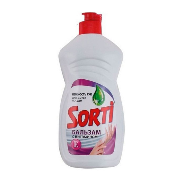 Средство для мытья посуды Sorti жидкое бальзам с витаминое Е 450 г