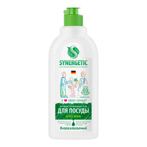 Средство для мытья посуды Synergetic антибактериальное с ароматом алоэ 500 мл