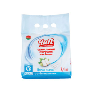 Стиральный порошок ЧиП автомат для белого Цветок хлопка 2.4 кг