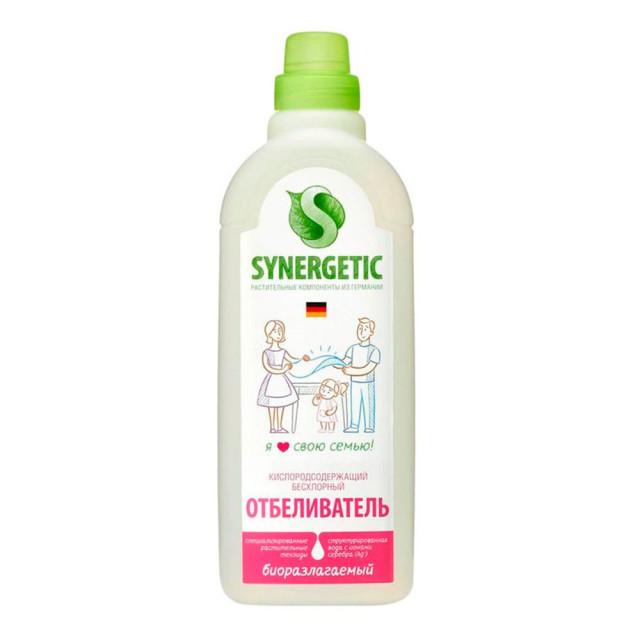 Отбеливатель для белья Synergetic кислородный без хлора 1 л