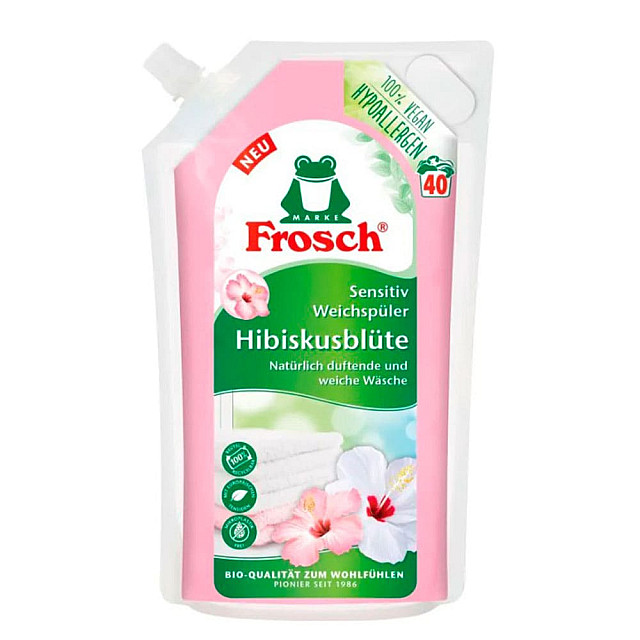 Ополаскиватель-концентрат для белья Frosch Гибискус 1 л