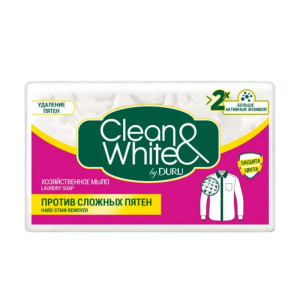 Мыло хозяйственное Clean&White Duru против пятен 120 г