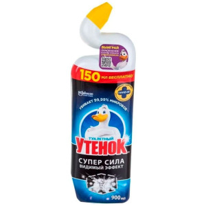 Средство чистящее Туалетный Утенок Супер Сила Видимый эффект 900 мл