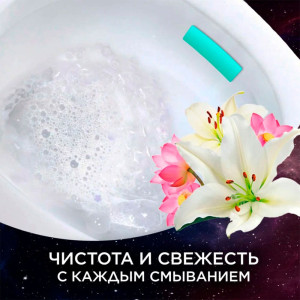 Средство для очистки унитаза Туалетный Утенок Стикер чистоты Floral Moon 3*10 г