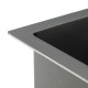 Мойка кухонная Gappo GS8350-6 стальная две чаши черная 830*500*215 мм