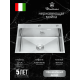Мойка кухонная Diadonna DS5040 с сифоном 500*400*200 мм