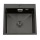 Мойка кухонная Diadonna DS5050B с сифоном черная 500*500*200 мм