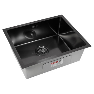 Мойка Astra Black Decor 550*450 мм с коландером