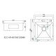 Мойка Astra Satin Decor 450*500 мм с коландером и дозатором