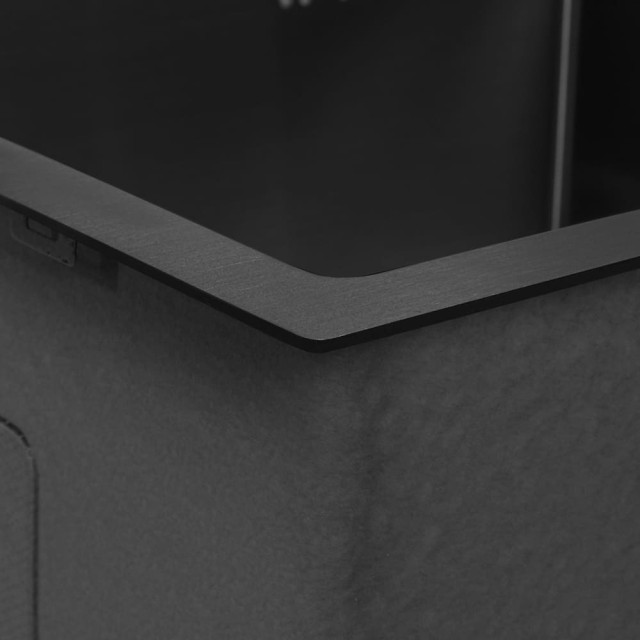 Мойка кухонная Arfeкa Eco ar L Black pvd nano 650*500 мм