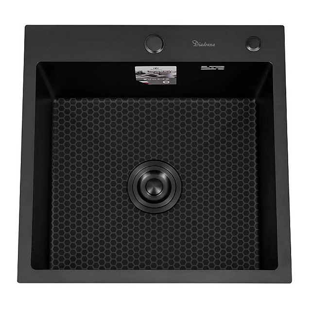 Кухонная мойка с PVD покрытием DS5050BL 500*500*200 мм