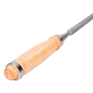 Стамеска плоская Волат 15050-12 деревянная рукоятка с металлическим кольцом 12 мм