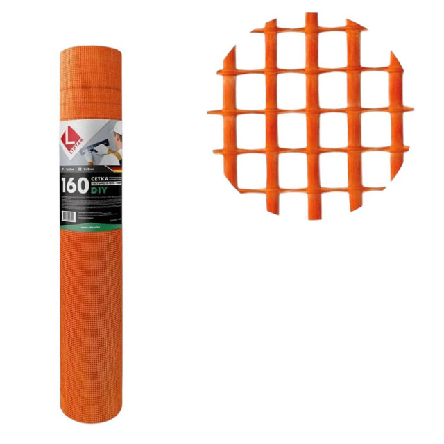 Стеклосетка Lihtar 160 5*5 мм 1*50 м оранжевая