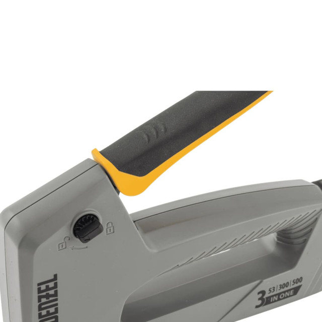 Степлер мебельный Denzel 40213 пласт.корпус тип 53, 6-14мм,тип 300,15мм,тип 500,15 мм