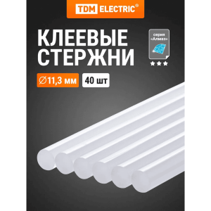 Стержни клеевые TDM Electric Алмаз SQ1024-0202 цветные 11.3*300 мм 40 шт