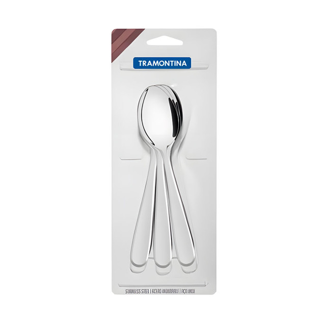 Набор ложек десертных Tramontina Angra 66903041 код 124079 металлических 3 шт