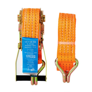 Ремень стяжной Faster Tools 4404 с крюками 5 м*25 мм