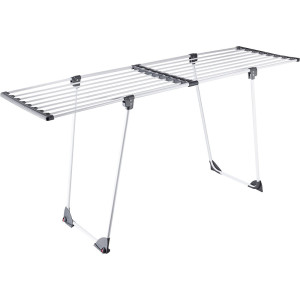 Сушилка для белья Perfecto Linea Ruby 46-000171 напольная телескопическая черно-белая 17 м