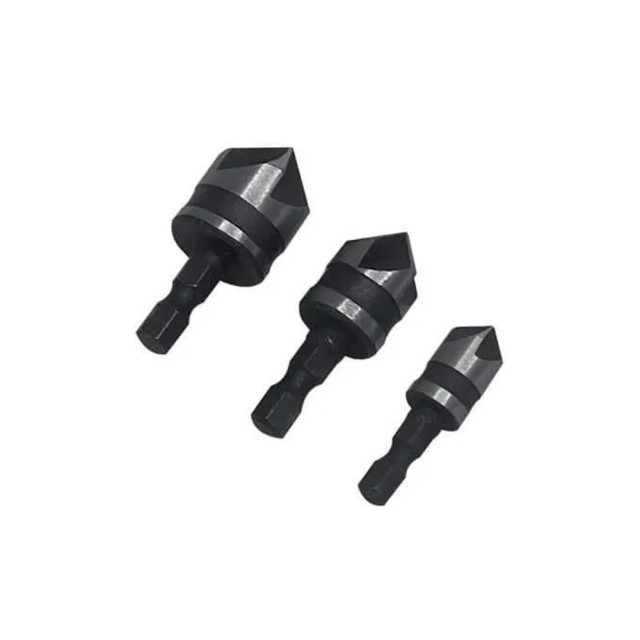 Набор зенкеров по дереву VertexTools 0987-12-16-19 3 шт
