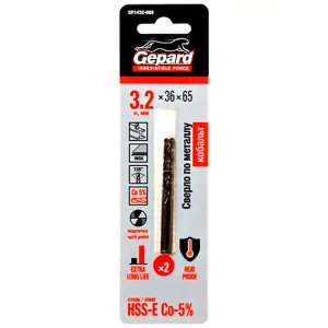 Сверло по металлу Gepard GP1432-065 HSS-Co 3.2*36*65 мм 2 шт