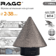 Фреза алмазная RAGE 559601 конусная для УШМ 2-38 мм