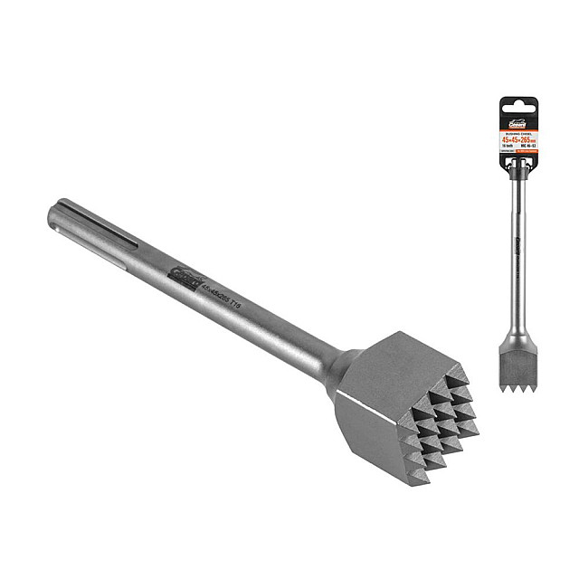 Зубило бучарда Gepard GP0706-265 SDS-max 16 зубьев 45*45*265 мм