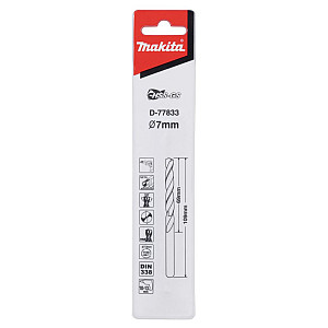 Сверло по металлу Makita D-77833 HSS-GS 7*109 мм