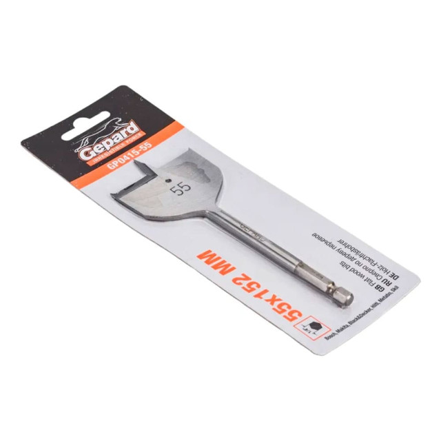 Сверло по дереву Gepard GP0415-55 перьевое 55 мм