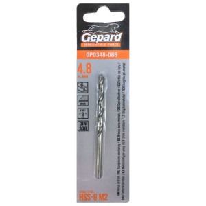 Сверло по металлу Gepard GP0348-086 HSS-G 4.8*52*86 мм