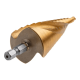 Сверло ступенчатое Gepard GP0304-32 по металлу HSS TIN 4-32 мм