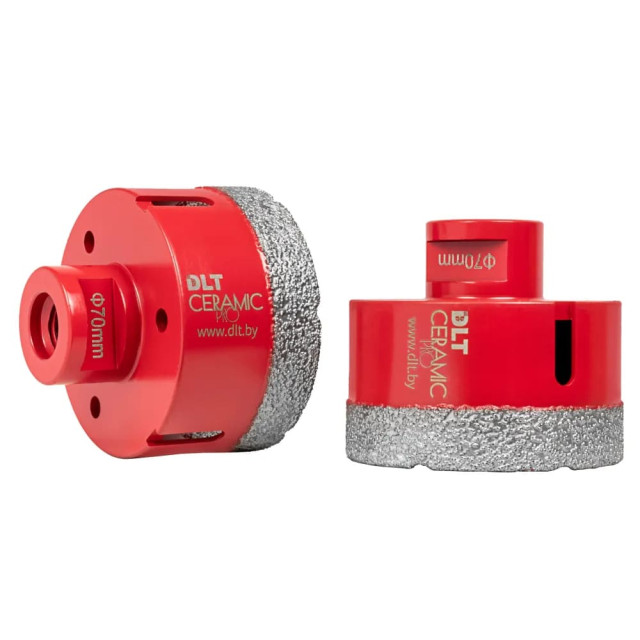 Коронка алмазная DLT Ceramic Pro 0501 для плитки и камня 70 мм