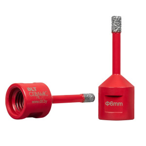 Коронка алмазная DLT Ceramic Pro 0492 для плитки и камня 6 мм