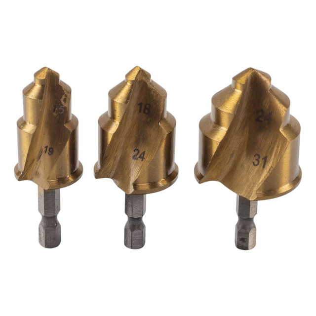 Набор ступенчатых сверл VIRA 551404 для полипропиленовых труб 15-31 мм