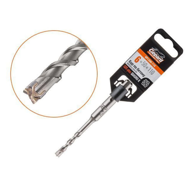 Бур Gepard GP1206-110 QUADRO-X 6*50*110 мм SDS-plus