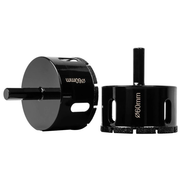 Коронка алмазная DLT Ceramic 0045 для плитки и камня 60 мм