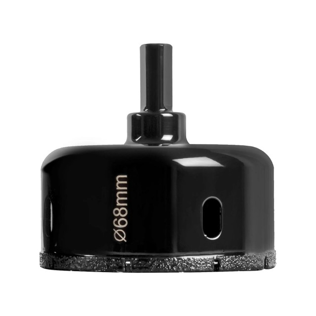 Коронка алмазная DLT Ceramic 0046 для плитки и камня 68 мм