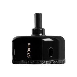 Коронка алмазная DLT Ceramic 0048 для плитки и камня 70 мм