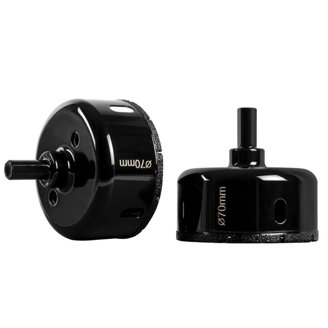 Коронка алмазная DLT Ceramic 0048 для плитки и камня 70 мм