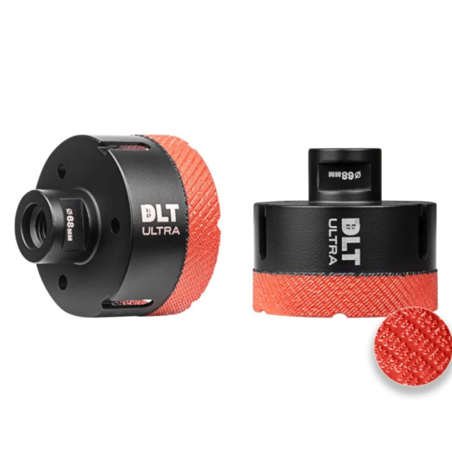 Коронка алмазная DLT Ultra 4678 для керамогранита и камня 68 мм
