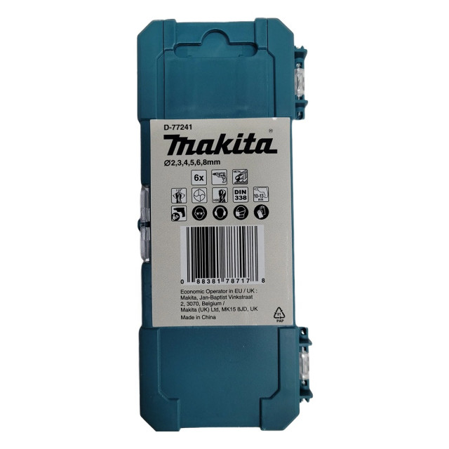 Набор сверл по металлу Makita D-77241 6 шт
