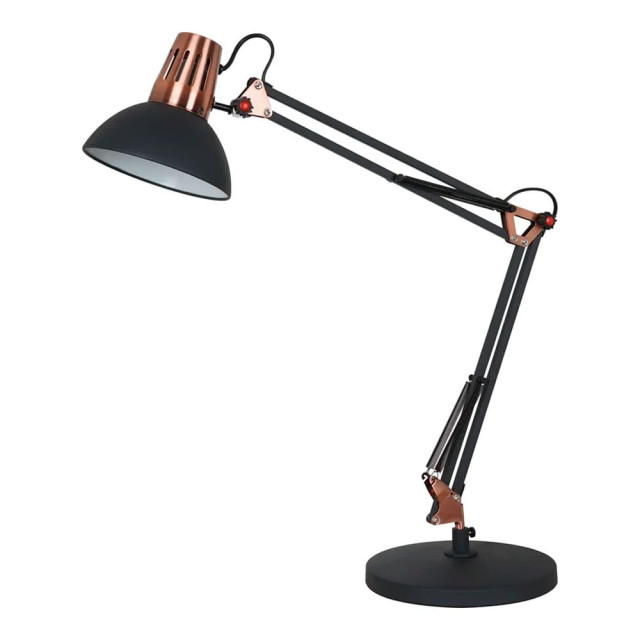 Светильник настольный Camelion Berlin KD-431A С62 E27 черный+медь