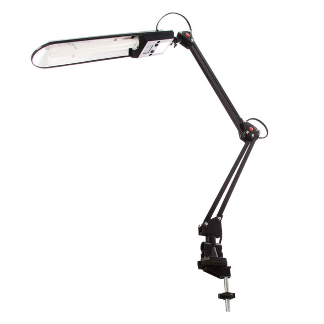 Светильник настольный Camelion KD-017А C02 база+струбцина черный