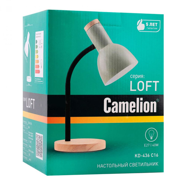 Светильник настольный Camelion KD-436 светло-зеленый