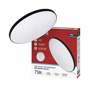 Светильник светодиодный In Home Neo simple-7565-BL 75Вт 6500К 6000лм 230В 373*58 мм черный