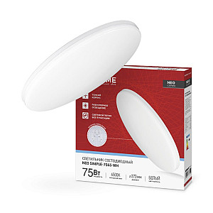 Светильник светодиодный In Home Neo simple-7565-WH 75Вт 6500К 6000лм 230В 370*60 мм белый